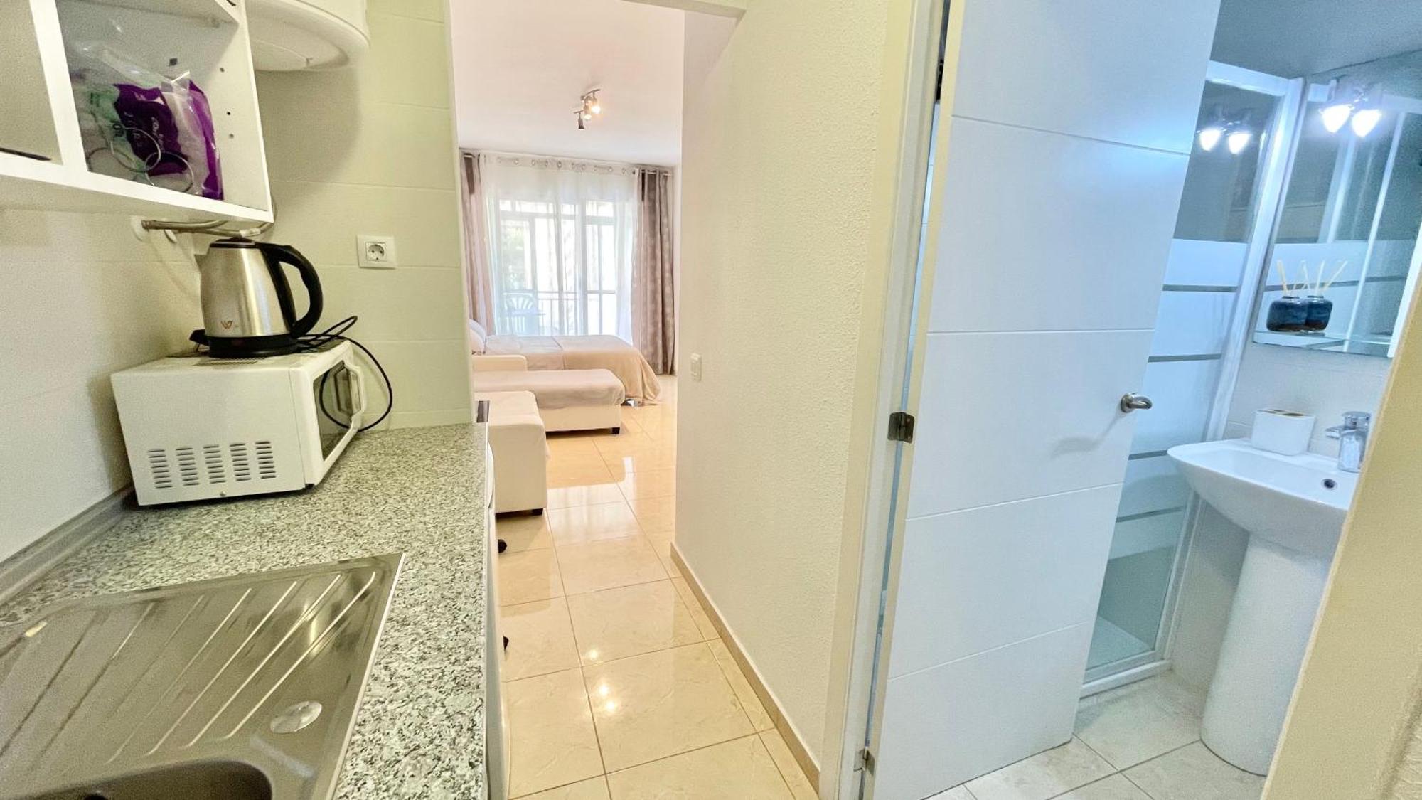 Beach Studio Apartment Hannibal La Cala Finestrat 貝尼多姆 外观 照片